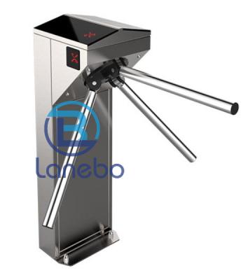 Cina rfid card reader Tripod Turnstile Gate 304 Stainless Steel security gate in vendita