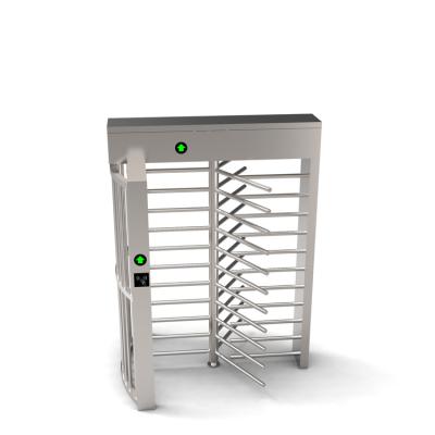 China Stainless steel Full Height Turnstile Gate access control management bar code reader turnstile for sale