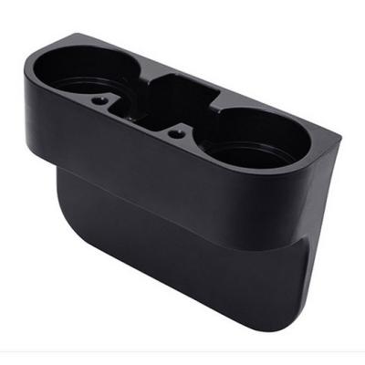 China Brief & Factory Wholesale Simple OEM Color PU Car Cup Holder Plastic Leather Multifunctional Drinks Holder For Front Seat for sale