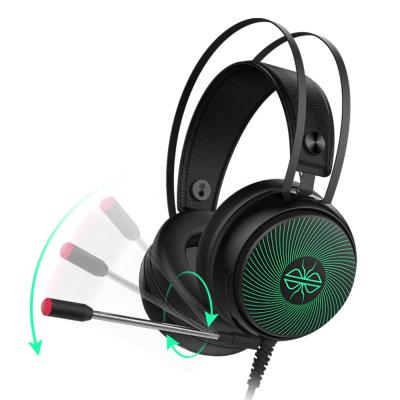 China Hot Selling DACOM LED Headset Over-Ear Computer Gaming Headset Earphone With Mic For Steam Game for sale