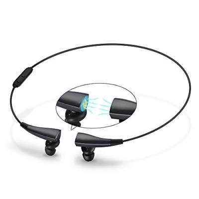 China In-Ear Sweatproof Gym Running Exercise Bluetooth Headphones Stereo Earbuds Noise Cancel Wireless Earbuds With Magnet Circle Desig for sale