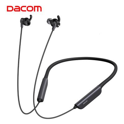 China Active neckband ANC noise canceling bluetooth headphones IPX7 liquid silicone neckband earphone with LED lighting up logo for sale