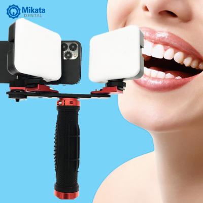 China Metal Photography Dental Equipment Oral Led Mobile Phone Light Stand Camera Holder Instant Filling Dental Selfie Stick for sale