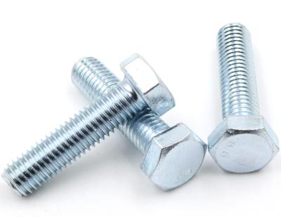 China Factory Direct Galvanized DIN933/931 Hexagon Construction Bolts And Nuts for sale