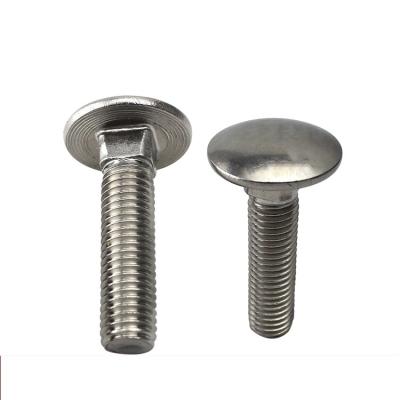 China Manufacture High Quality Black 10.9 Carbon Steel Construction Carriage Bolts M8 Round Head Mushroom Head Carriage Bolt for sale