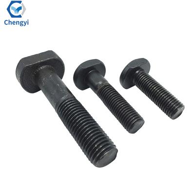 China 8.8 10.9 Wholesale High Quality M6-M36 M10 Grade Black Construction T-Bolt for sale