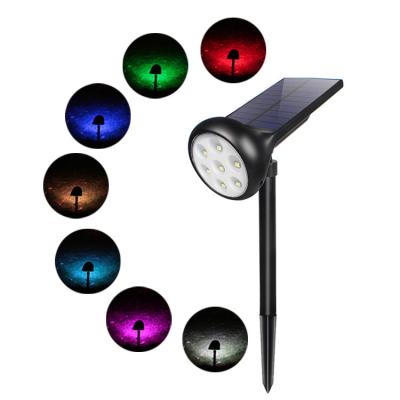 China Solar Powered Adjustable Solar Led Wall Light Garden Floodlight Angle Wall Light Outdoor Waterproof Solar Garden Decoration Lamp for sale