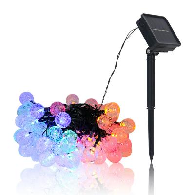 China Garden 200leds Ip65 Led Waterproof Outdoor Christmas Party Decoration Solar Power Ball Garden Fairy String Lights for sale