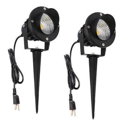 China Garden 9w Led Lights Landscape Spotlights Waterproof Die-Cast Aluminum Yard Lights Garden Lawn Patio Spike Light for sale