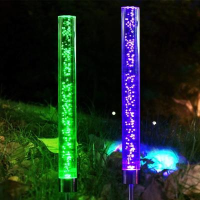 China 2022 New Design Garden Solar Garden Lights Solar Track Bubble Stick Lights For Outdoor for sale