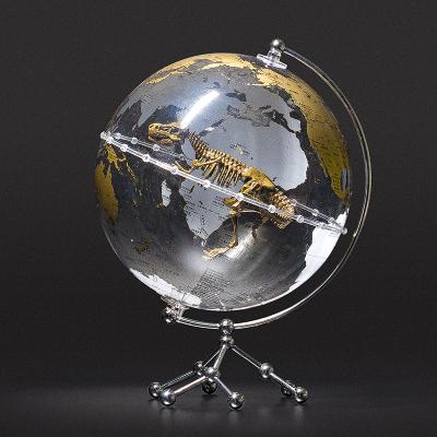 China Home Decor Hot Sale Europe Amazon World Globe Educational Geographical Studying Glass Toy for sale