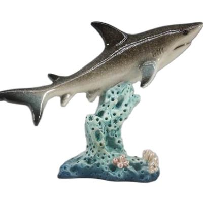 China China Home Decoration Resin Ornaments Resin Ornaments Hammerhead Shark Resin Marine Animal Crafts for sale