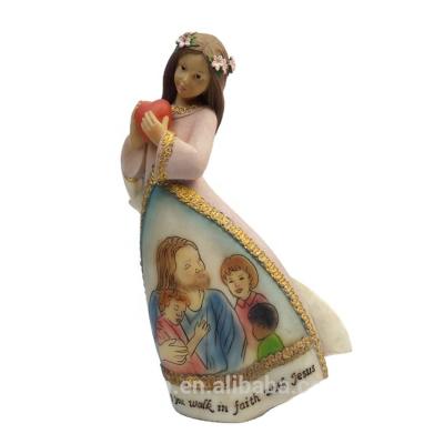 China Custom Cheap Religious Resin Guardian Angel Figurine For Sale From Europe America Gift for sale