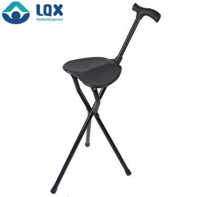 China Patient HEPO Tripod Walking Cane, Folding Portable Crutch Cane, 3 Leg Walking Stick Chair for sale