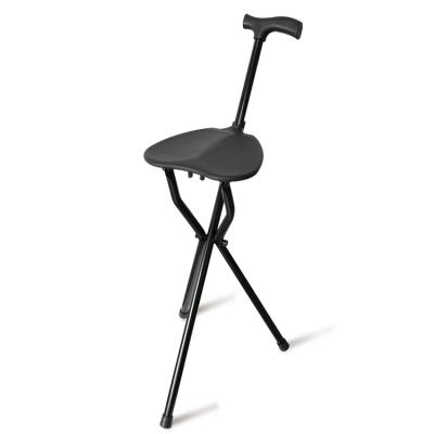 China Polypropylene Strap Folding Tripod Cane With Seat for sale