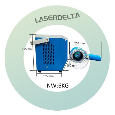 China Air Cooled Handheld 50w Fiber Laser Marking Machine With JPT Laser for sale