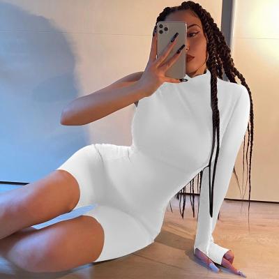 China Finger 2020 Autumn And Winter New Fashion Breathable One-Shoulder Long Sleeve Romper Playsuit Slim Hot-selling Women's Clothing for sale