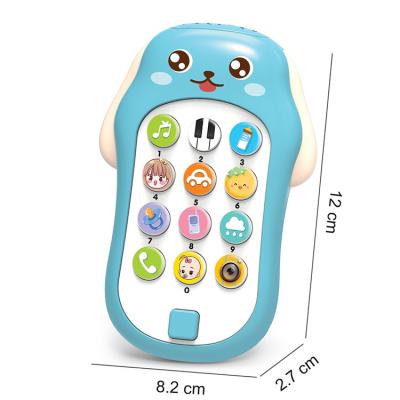 China Inflatable Toys Educational Musical Control Baby Mobile Phone Baby Mobile Phone Smart Toy with Light and Music for sale