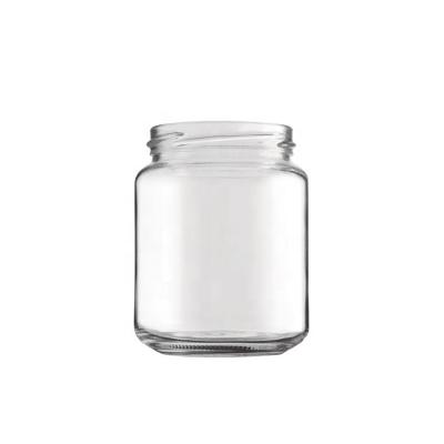 China Eco-friendly Recyclable Factory Selling Empty 390ML Clear Flint Chilli Sauce Glass Bottle Jar for sale