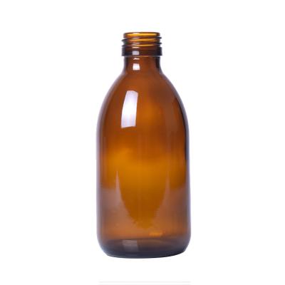 China Medicine Prometh Cough Syrup Bottle 250ML Amber Glass Bottles For Syrup Packaging for sale