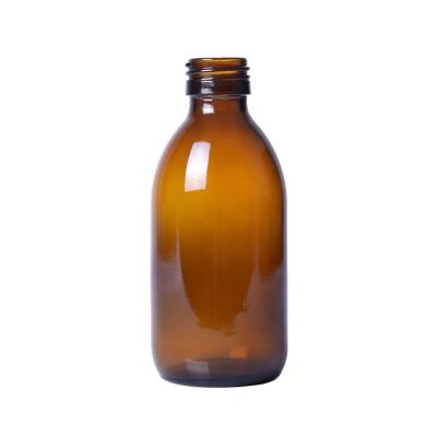 China 200ML Medicine Maple Syrup Glass Pharmaceutical Bottle Amber Glass Bottle 250ml 100ml 50ml for sale