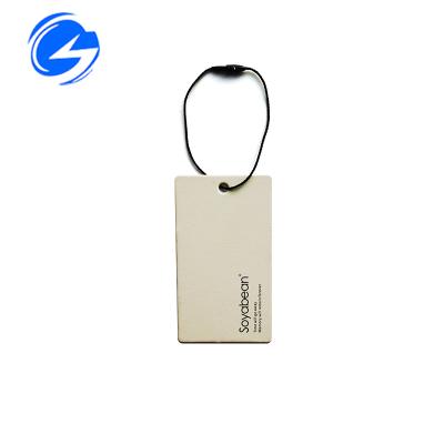 China Newly Viable Apparel Embossed Logo Plastic Seal Tag For Bags / Watch / Jewelry for sale