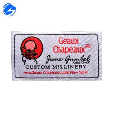 China Viable popular luxury high quality custom apparel private label apparel manufacturer brand name garment logo free sample woven label for sale