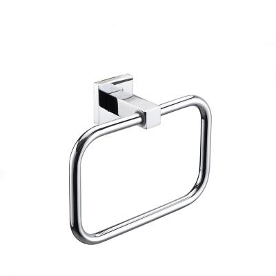 China China OEM Fashion Design Fittings Chrome Modern Towel Rings For Bathroom Toilet Rack Towel Holder for sale