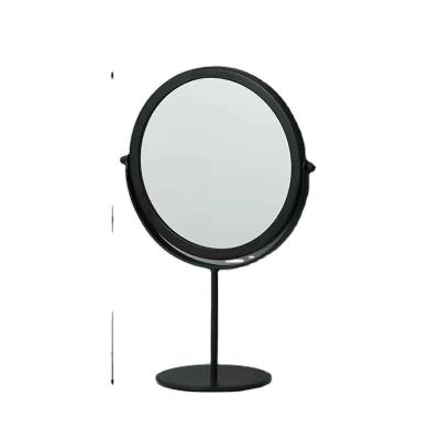 China Modern Swivel Makeup Mirror 10x Mirror Magnification Vanity Mirror Double Sided Gold Table Finish for sale