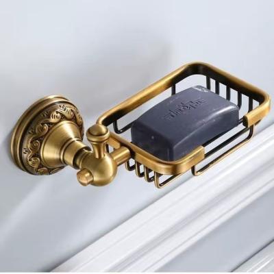 China New Design Hotel Soap Basket Bathroom Modern Antique Wall Mounted Metal Cut Soap Dish Holder for sale