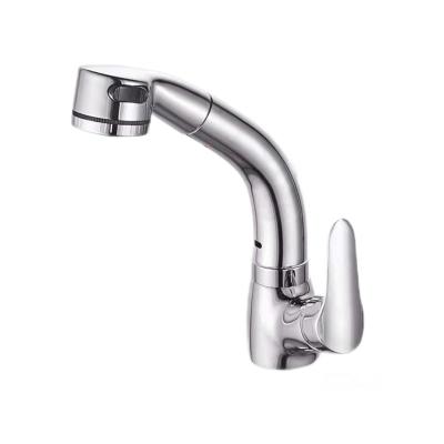 China Metered Faucets Single Handle Deck Mounted Basin Faucet Bathroom Face Sink Nickel Brushed Mixer Tap for sale