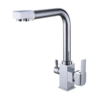 China Thermostatic Faucets Adjust Kitchen Faucets 3 Way Kitchen Sink Faucet Drinking Water Filtration Faucet 3 Way Faucet for sale