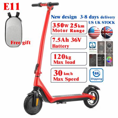 China iScooter 30km/h 350w Smart Electric Kick Scooter APP 7.5 E-Scooter Foldable Drop Shipping No Tax US Stock Scooter UK for sale