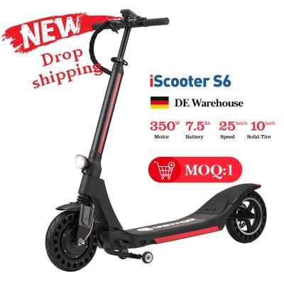 China New iScooter S6 unisex dualtron folding scooter with seat kick scooters, foot scooters for sale