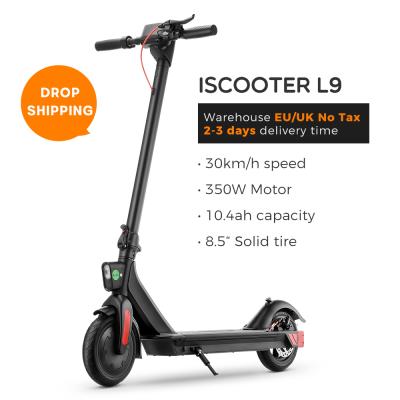 China 10.4Ah L9 adult electric scooter e scooter EU quality 350w fast and safe electronic warehouse 2 wheel for sale