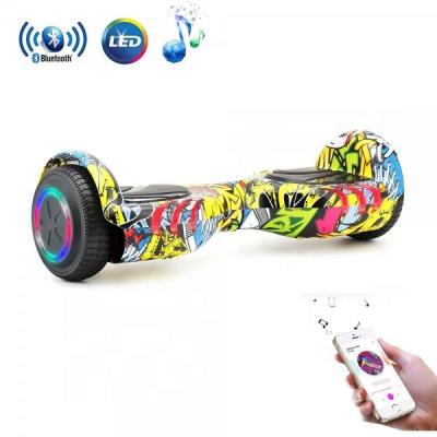 China Bluetooth speaker +led lights USA warehouse free shipping 2-5days delivery CE certified 6.5inch racing Hoverboard scooter for sale