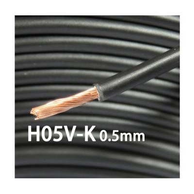 China Power And Control Cable H05V-K 0.5mm Copper Conductor PVC Insulated Electrical Wires 300/500V Flexible Single Core Power Cable en venta