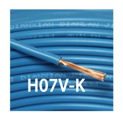 China Power and Control Cable Building Cable H07V-K 450/750V Copper Class 5 PVC Insulated Single Core Flexible Certified Cable Te koop