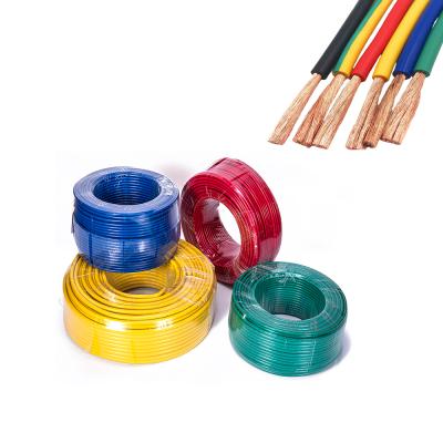 China Electrical Cable 1.5mm 2.5mm 4mm 6mm LSZH Flexible PVC Stretch Cord High Tensile Single Core Building Wires Te koop