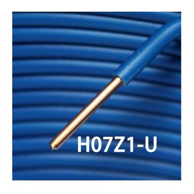 China Electrical Construction H07Z1-U Cable Wire Conductor LSZH Compound Solid Copper 450/750V Certified Cable à venda