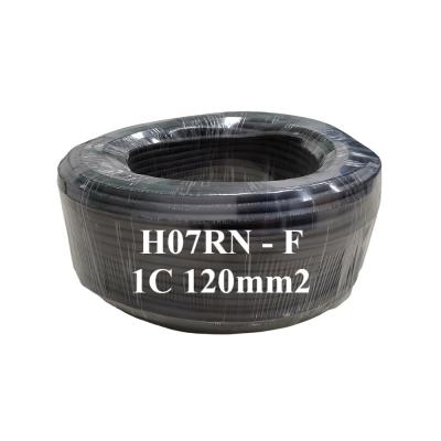 Cina Industrial Flexible Rubber Wire H07RN-F EN50525-2-21 1core 120mm2 450/750V Rubber Trailing Cable in vendita