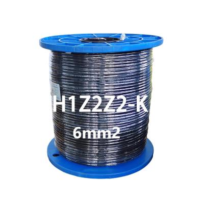 中国 Industrial High Quality Solar UV Resistant Cable 6mm H1Z2Z2-K LSZH Cable Electric Solar Cable 6mm Wire 販売のため