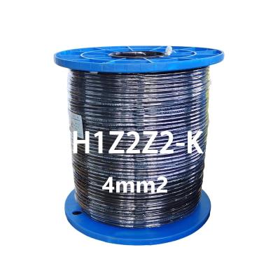 中国 H1Z2Z2-K Solar Cable 4mm2 Industrial Solar Class 5 Conductor Solar Cable 4mm Flexible Tinned Copper Cable European Standard LSZH 販売のため