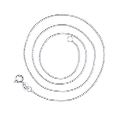 China TRENDY 925 Silver Snake Chain Necklace in Solid 925 Silver for Pendants and Charms for sale