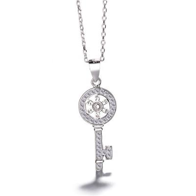 China CLASSIC Pure Silver 925 Key Pendant Designer Classic Charm Jewelry For Ladies for sale