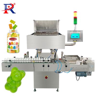 China Tablet Capsule Pill Candy Counting Machine 16 Lane Countertop Soft Cube Candy High Speed ​​Full Automatic Electronic Gummy Bears Vitamin Counting Machine for sale