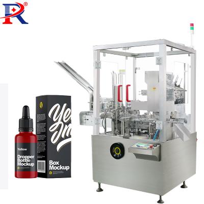 China Commodity 125 Cartons / Min Automatic Cartoning Machine For Soap Bars Essence Perfumes Bottle for sale