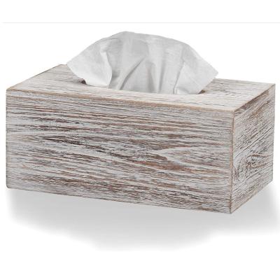 China Home Eco - Friendly Bamboo Towel Holder Natural Eco - Friendly Bamboo Tissue Box for sale