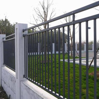 China Easily Assembled Black Outdoor Metal Easily Assembled Steel Picket Fence 6ft X 8ft Wrought Iron Fence Steel Fence For Sale for sale