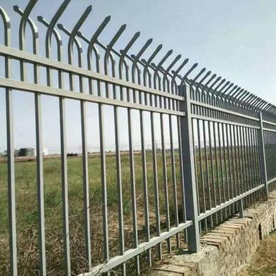 China Easily Assembled china 6 Foot 3x3 Metal Garden Iron Fence Panels Outdoor Galvanized Metal Steel Fences Modern Wrought Iron Steel Fence Panel for sale